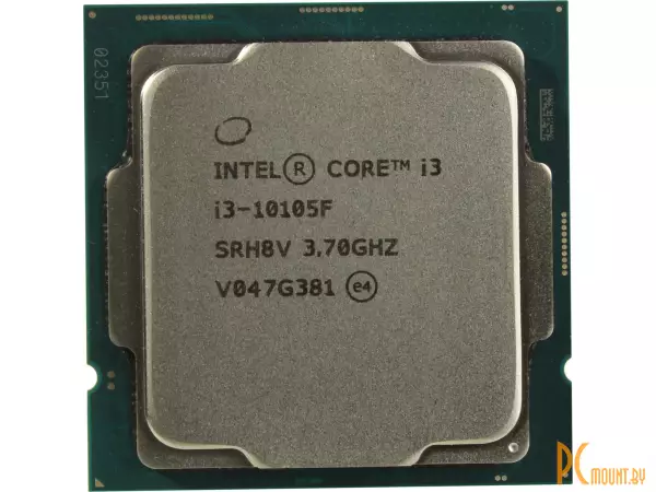 Процессор Intel Core i3-10105 BOX Soc-1200