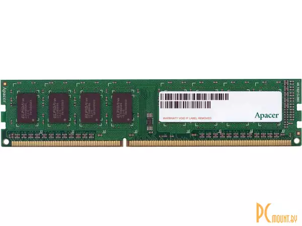 Память оперативная DDR3, 4GB, PC12800(1600MHz), Apacer AU04GFA60CATBGJ
