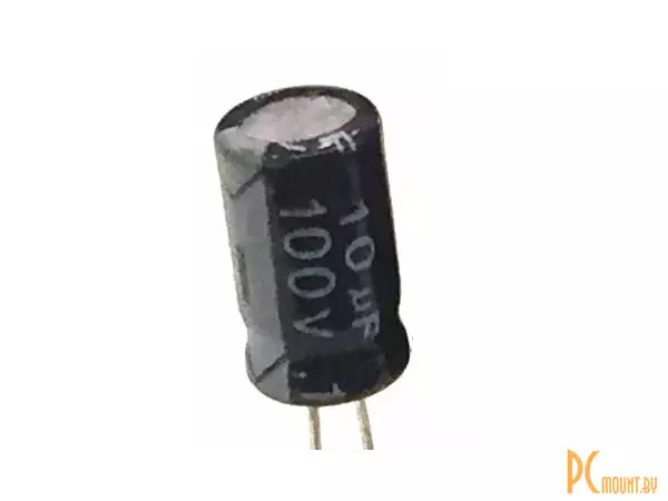Конденсатор электролитический 10мкФ 100В, Chongx, Low ESR, 6x12, 105°C