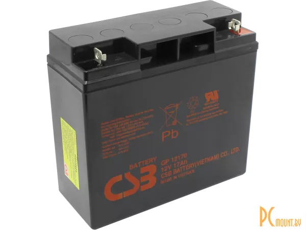 Источник бесперебойного питания UPS Аккумуляторная батарея CSB GP12170 B1 12V/17Ah