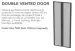 Дверь для серверного шкафа 288x1967мм с замком, правая