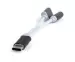 Переходник USB Type-C to audio 3.5mm, with extra power socket Gembird CCA-UC3.5F-02, 15 cm, black